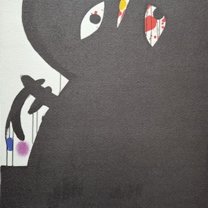 Joan Miró &quot;Figure - 1973&quot; Vintage Lithograph from the 1980s Limited Edition Size 51.8 X 36.5 cm Home Decor.