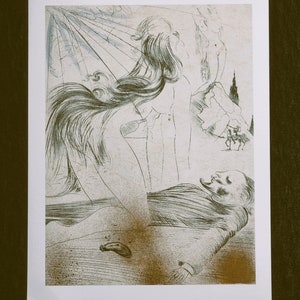 Salvador Dalì From the series &quot;Venus aux Fourrures&quot; Dimensions: 38 x 28 cm. 14.96&quot; x 11.02&quot; On the back there is the indication of the Copyright