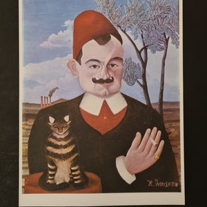 Henri Rousseau „Porträt von Herrn X, 1906“, Vintage-Lithografiedruck aus den 1960er Jahren, Kunststudio Perna, Wohndekor.