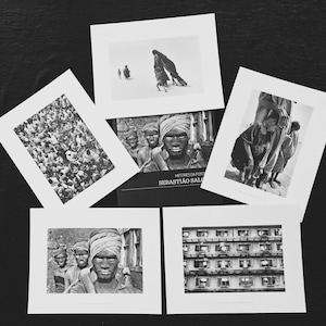 Sebastião Salgado Art Edition. Bok plus exklusiv samling av 5 samlarobjekt i svartvitt. Begränsad upplaga. 24 x 30 cm.