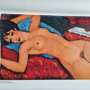 Amedeo Modigliani – Rare art book with 24 color lithographs, limited edition with slipcase. Dimensions: 35 x 50 cm.