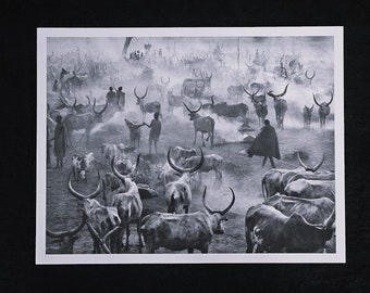 Sebastião Salgado "Kei, Southern Sudan, 2006" Limited edition, monochrome photo, size 33 x 25 cm.