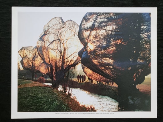 Christo and Jeanne-claude “wrapped Trees” Park Basel 1997 Elegant