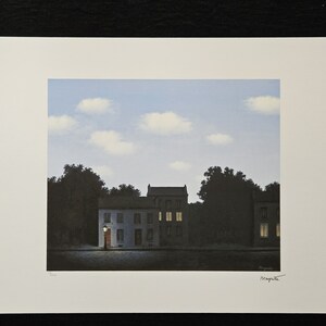Rene Magritte Edizione stampata offset su carta Magnani di Pescia, dimensioni 50 x 70 cm. 19,68" x 27,55" Home Decor.
