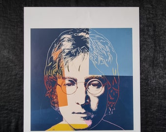 John Lennon, 1985- Andy Warhol Limited edition 2007, on the back: description, year of publication and copyright, dimensions 34 x 43 cm.