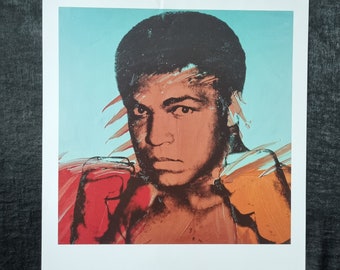 Muhammad Ali, 1977 - Andy Warhol Limited edition 2007, on the back: description, year of publication and copyright, dimensions 34 x 43 cm.