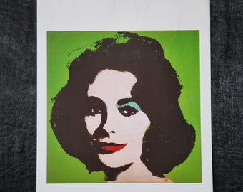 Liz Taylor, 1963 - Andy Warhol Limited edition 2007, on the back: description, year of publication and copyright, dimensions 34 x 43 cm.