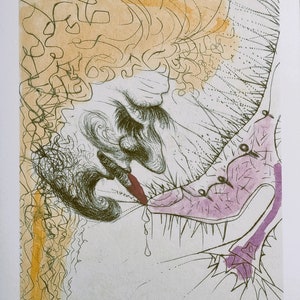 Salvador Dalì From the series &quot;Venus aux Fourrures&quot; Dimensions: 38 x 28 cm. 14.96&quot; x 11.02&quot; On the back there is the indication of the Copyright