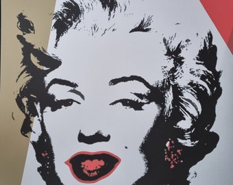 Andy Warhol "Marilyn Monroe" Dimensions: 60 x 60 cm. 23.622" x 23.622" (Pop Art # Modern Art)