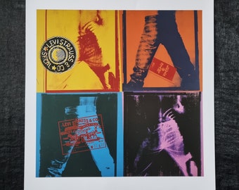 Levi's, 1984 - Andy Warhol Limited edition 2007, on the back: description, year of publication and copyright, dimensions 34 x 43 cm.