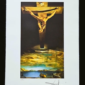 Salvador Dalì "Christus van de Heilige Johannes van het Kruis" Offset kunstdruk gebaseerd op het origineel. (Surrealisme # Moderne Kunst # Poster)
