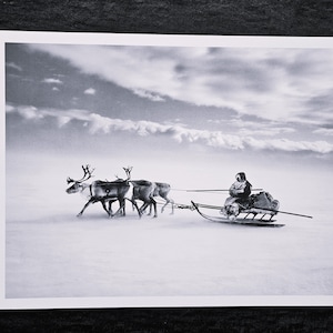 Sebastião Salgado "Siberia, Russia, 2011" Edizione monocromatica, limitata, dimensione 33 x 25 cm. Home Decorazioni