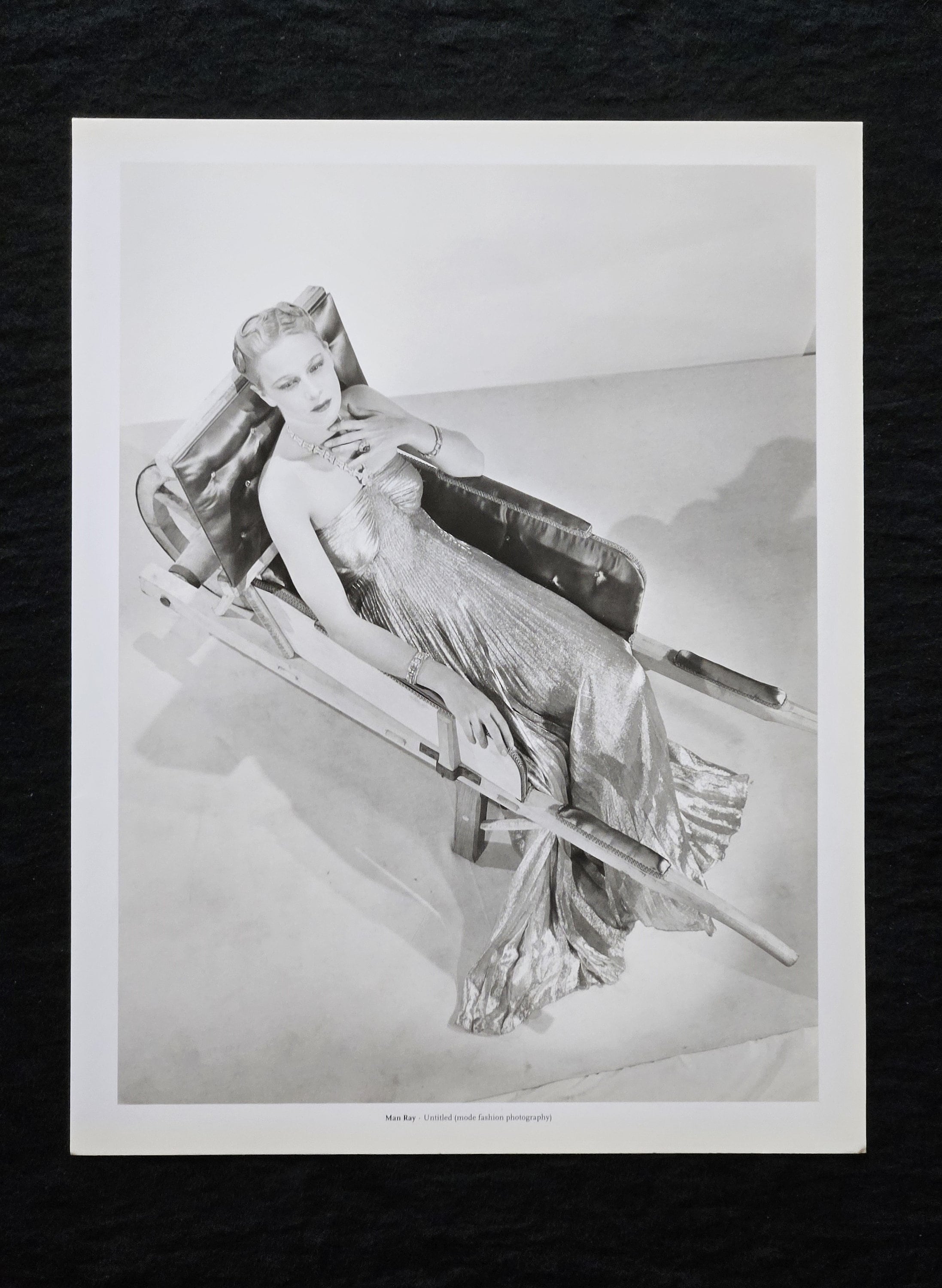 Mode fashion, 1937 - Man Ray Monochrome Fine Art Print. Vintage. Copyright and artwork description on the back.