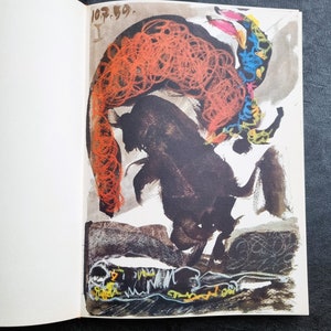 Pablo Picasso Toros y Toreros Collectible art book. First edition of 1961, dimensions 28 x 38.5 cm. Very good condition. image 7