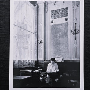 Robert Doisneau &quot;Simone de Beauvoir at the Deux Magots, Paris, 1944&quot; Monochrome Art Edition, limited. On the back ©2004 Atelier Robert.