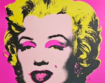 Andy Warhol "Marilyn Monroe Pink, 1967" Vintage Poster 65 x 65 cm. The Andy Warhol Foundation ISBN 3-8238 8827 - 7