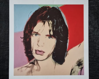 Mick Jagger, 1975 - Andy Warhol Limited edition 2007, on the back: description, year of publication and copyright, dimensions 34 x 43 cm.