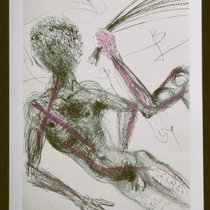 Salvador Dalì From the series &quot;Venus aux Fourrures&quot; Dimensions: 38 x 28 cm. 14.96&quot; x 11.02&quot; On the back there is the indication of the Copyright