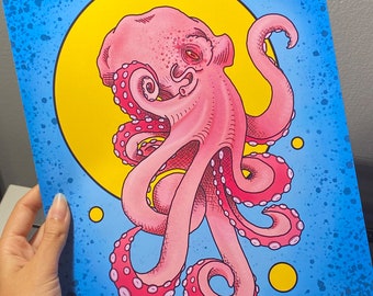 Digital Octopus Drawing