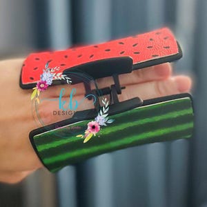 Watermeloenklauwclip, zomerhaarclip, schattige haarclip voor dik haar, klauwclip voor dun haar, fruitklauwclip voor haar, unieke haarclips