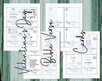 Printable Bible Verse Valentines Cards: Scripture for Kids (PDF)