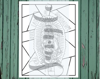 Our Lady of Guadalupe Coloring Page: Catholic Education (Digital Download)
