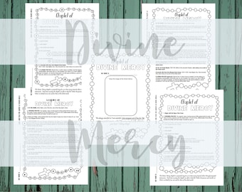 Divine Mercy Chaplet Prayer Guide: Catholic Faith Formation (Digital Download)