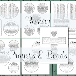 Rosary Prinitable, Rosary Download, Rosary Prayers, Catholic Prayers, Rosary Guide, Catholic Education, Our Father, Hail Mary, Glory Be,