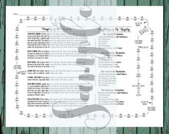 Guida alla preghiera del Rosario: supporto visivo per l'apprendimento (download digitale)