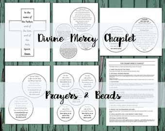 Divine Mercy Chaplet Prayer Guide - Catholic Faith (Digital Download)