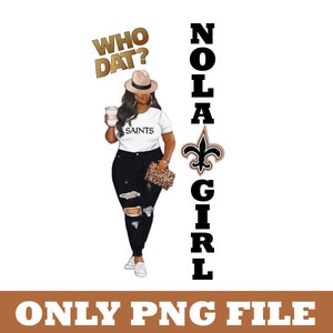 What Dats Nola Girls PNG ファイル、黒人女性のクリップアート、フルール・ド・リス、ルイジアナ州ニューオーリンズ、マルディグラのアフロガール、アフリカ系アメリカ人の昇華デザイン