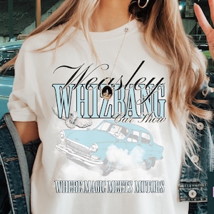 Weasley Car Show Witch Wizard Magic Gamer HP inspired Universal trip Pop Culture Shirt