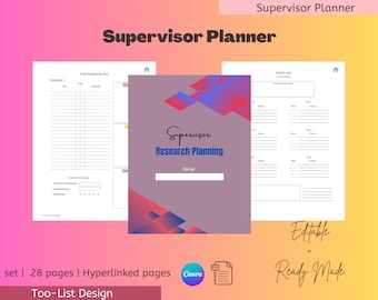 Supervisor Planner for Research, Meetings, and Productivity