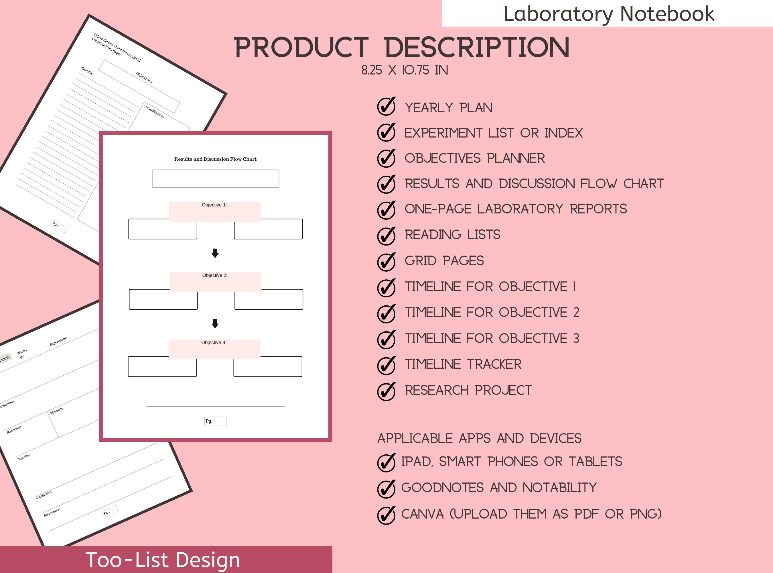 Laboratory Notebook for Students, Researcher, Lecturer, Professors ...