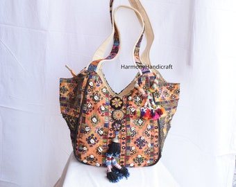 Banjara Tote bag, Vintage afghani bag, Handmade Embroidery Bag Shoulder Bag, Large Tote, Woman Handbag, Patchwork Bag Afghani embroidery Bag
