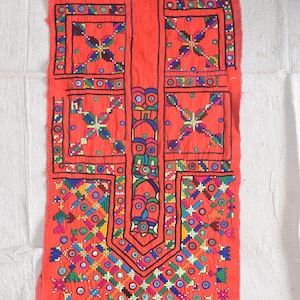 Yugo de cuello Banjara, yugo de cuello de gran tamaño, yugo de cuello Kuchi, yugo de cuello afgano, parche de tribu india yugo de cuello Boho, yugo de cuello bordado frontal