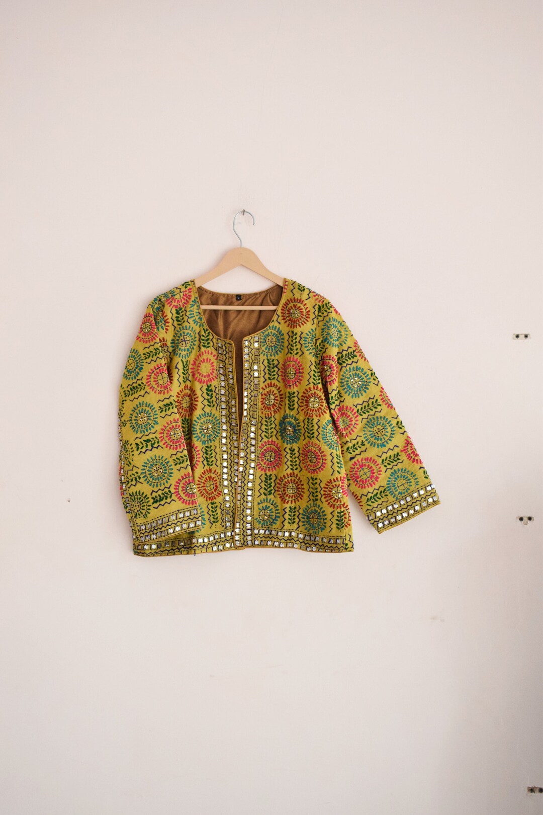 Indian Handmade Embroidery Jacket Banjara Jacket Phulkari
