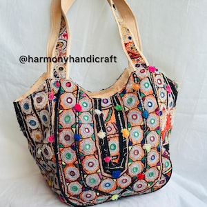 Banjara Tote bag, Vintage afghani Tasche, handgemachte Stickerei Tasche Schultertasche, große Tasche, Frau Handtasche, Patchwork Tasche afghanische Stickerei Tasche