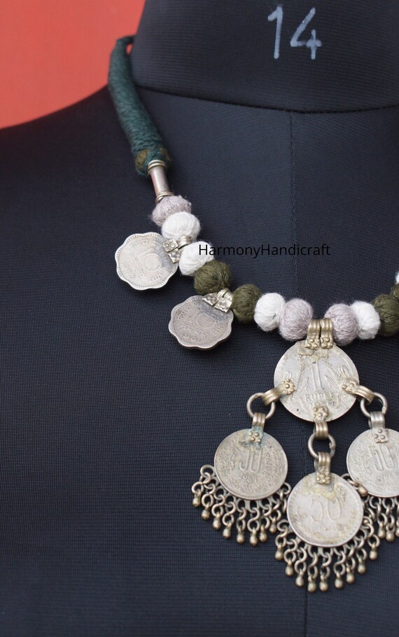 Afghani jewellery, Afghani Necklace, Boho jewelle… - image 3