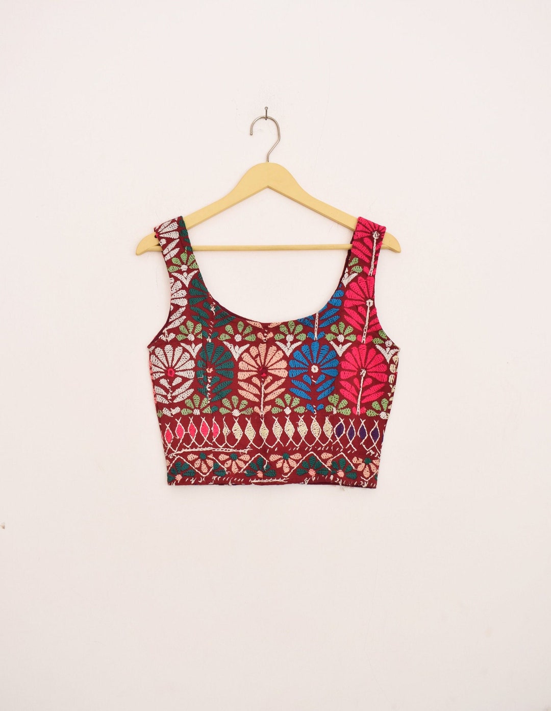 Handmade Boho Crop Top Embroidery Crop Top Ethnic Crop Top Etsy