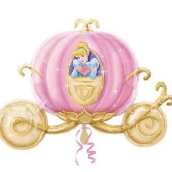 RARE Cinderella and her Carriage 33" Balloon