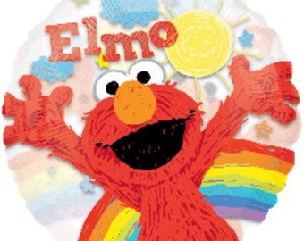 Elmo See-Thru All Occasion 26in. Mylar Balloon + 6 Latex