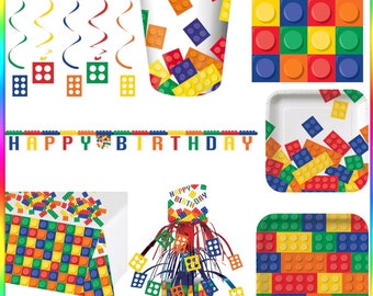 Building Block Theme Party Bundle