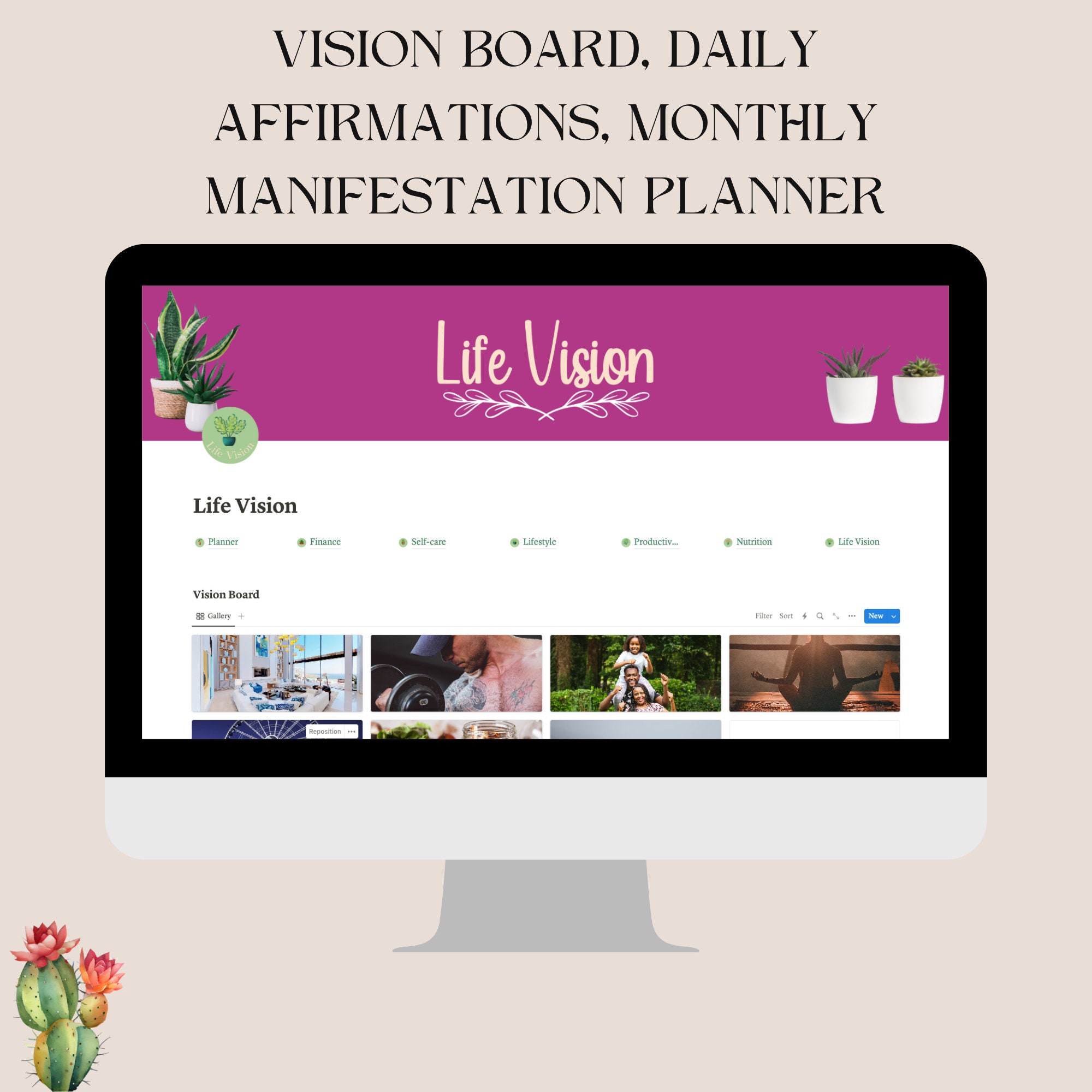 Notion Yearly Planner Template Simple All in One Digital Planner for Notion Yearly Planner Template Simple All in One Digital Planner for
