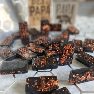 Custom Made Domino Set | Handmade Resin Dominoes | Family Game Night | Double 6 | Double 7 | Double 9 | Double 12 |