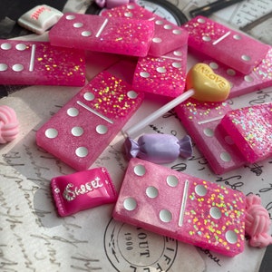 Handmade Resin Domino Set | Custom Family Game