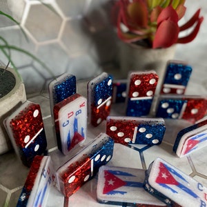 Custom Made Domino Set | Handmade Resin Dominoes | Family Game Night | Double 6 | Double 7 | Double 9 | Double 12 |
