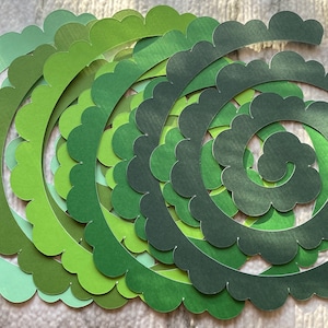 20 Pcs Rolled Paper Flowers  |  Pre-cut Paper Roses
