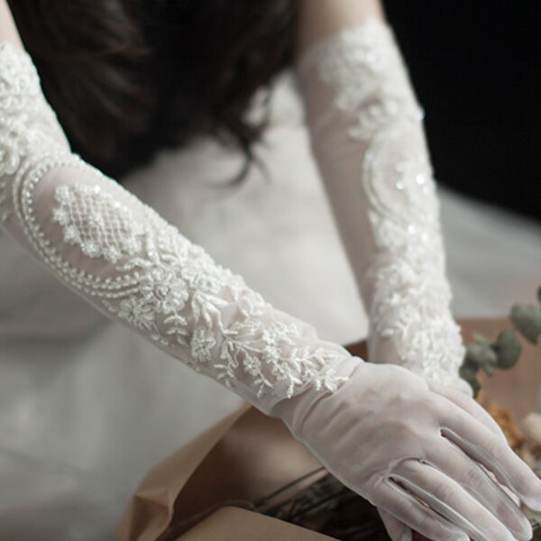 Lace Bridal Gloves - Etsy