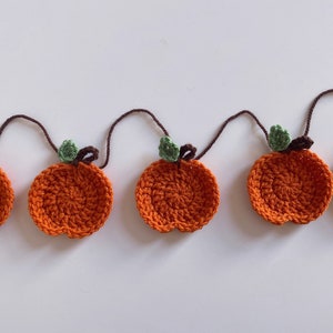 Guirnalda de calabazas de ganchillo hechas a mano / Halloween / Otoño / Decoración / JlmCrochetCreations